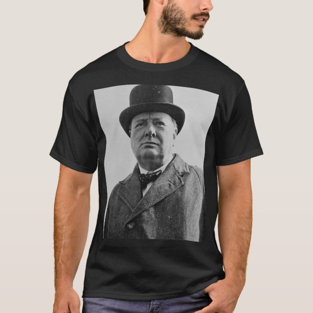 T-shirt Monsieur Winston Churchill (Devant)