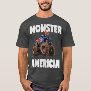 T-shirt Monster American Vintage America USA Monster Truck