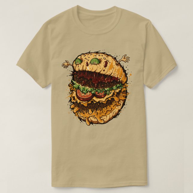 T-shirt Monster Burger (Design devant)