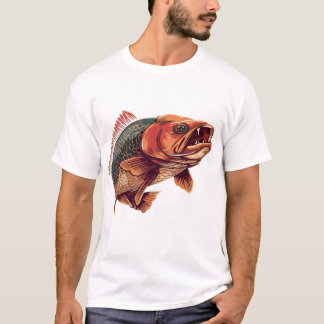 T-shirt Monster Carp Fishing Angler Gift