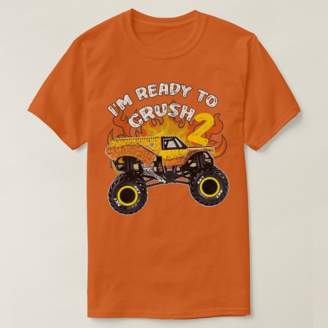T-shirt Monster Chauffeur de camion Ix27m Prêt à écraser 2 (Design devant)