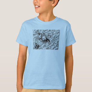 T-shirt Monster de la mer de l'Arctique et voilier