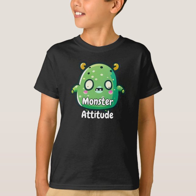 T-shirt Monster Fun Cool Unique Best Stylish Kid (Devant)