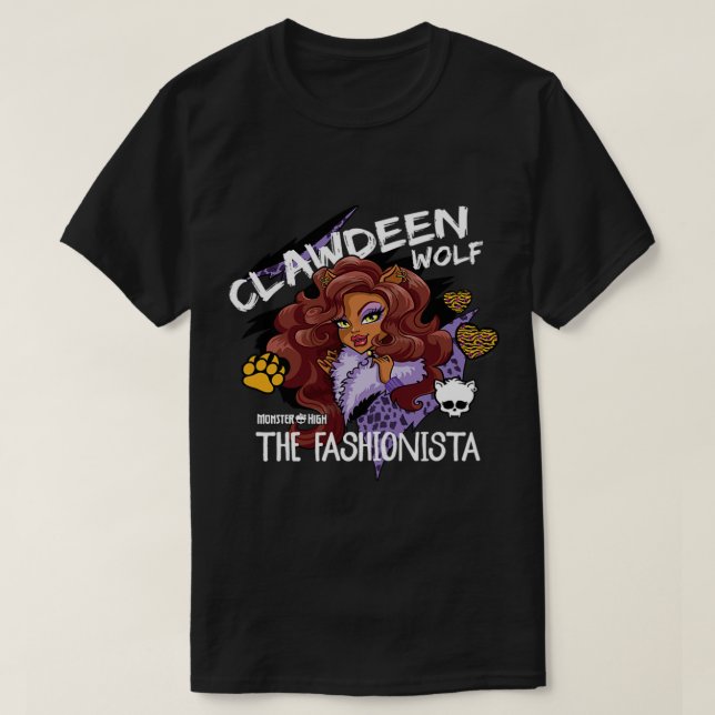 T-shirt Monster High Clawdeen Wolf Le Fashionista (Design devant)