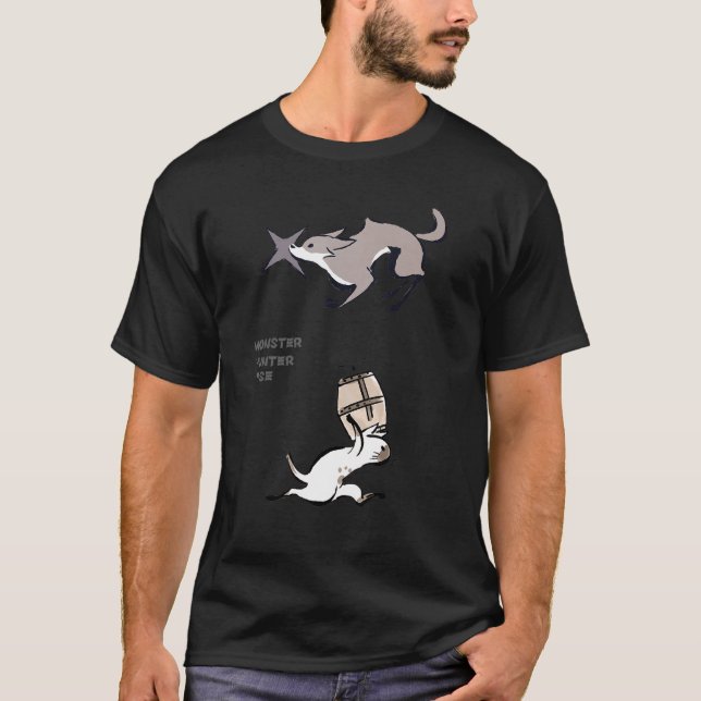 T-shirt Monster Hunter Rise Palico&palamute (Devant)