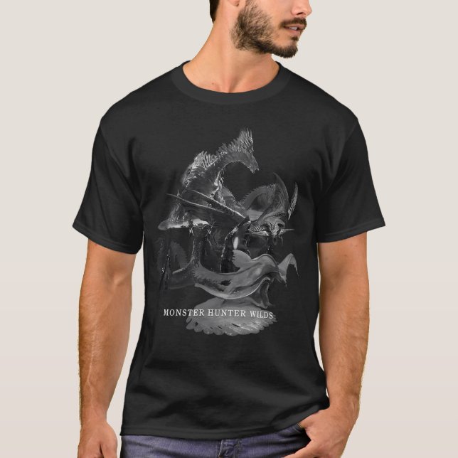 T-shirt Monster Hunter Wilds Apex Predators Dans Les (Devant)