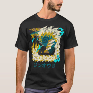 T-shirt Monster Hunter World Iceborne Zinogre Kanji Icon