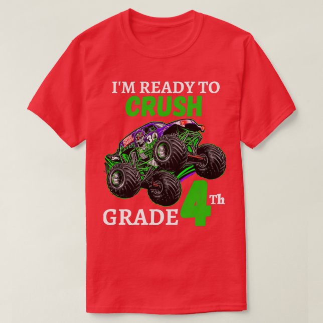 T-shirt Monster jam Grave creuser camion monstre Ix27m Prê (Design devant)