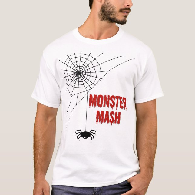 T-shirt Monster Mash Halloween Toile d'araignée (Devant)