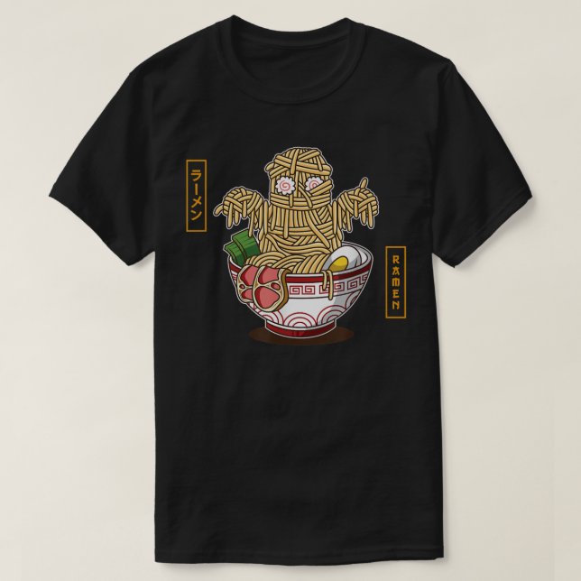 T-shirt Monster Ramen Costume célèbre Japon nouilles drôle (Design devant)