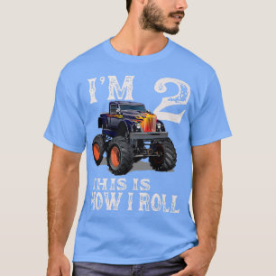 T-shirt Monster Truck 2e Anniversaire Cadeaux Je suis 2 Vo