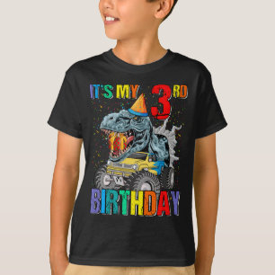 T-shirt Monster Truck 3 ans Tee 3e anniversaire Boy Mons