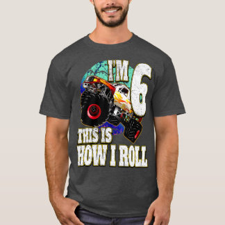 T-shirt Monster Truck 6 ans Anniversaire