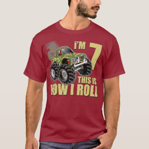 T-shirt Monster Truck 7e anniversaire T Shirt Boy 7 ans