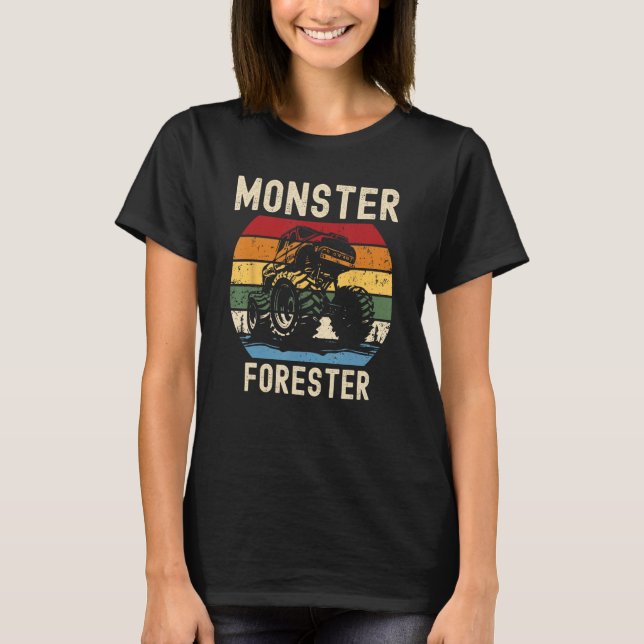 T-shirt Monster Truck Aimer Forester (Devant)
