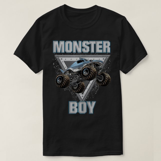 T-shirt Monster Truck Are My Jam Monster Truck Boy (Design devant)