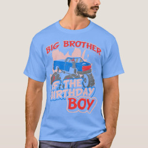 T-shirt Monster Truck Big Brother Du Garçon D'Anniversaire
