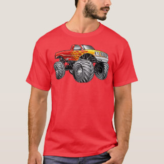 T-shirt Monster Truck Blazing Flame 2