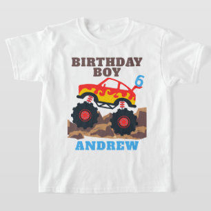 T-shirt Monster Truck Boy fête d'anniversaire