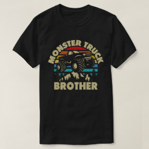 T-shirt Monster Truck Brother Famille de jumelage