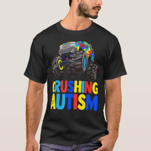 T-shirt Monster Truck Crushing Austim Sensibilisation sur 