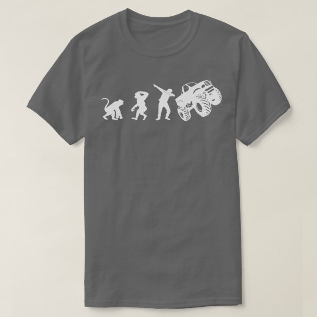 T-shirt Monster Truck Danser Dance Drôle Drôle Evolution C (Design devant)