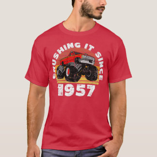 T-shirt Monster Truck Driver Le Conduit Depuis 1957 Annive