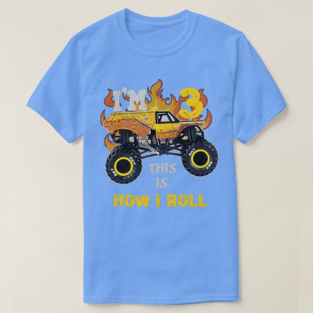 T-shirt Monster Truck Earthshaker ix27m 3 voici comment i  (Design devant)