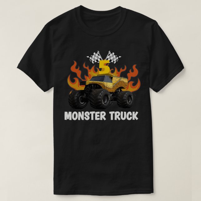 T-shirt Monster Truck EarthShaker pour enfants 5 Cadeau d' (Design devant)