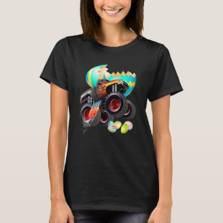 T-shirt Monster Truck Eggs Pâques Egg Chasse Garçons Enfan