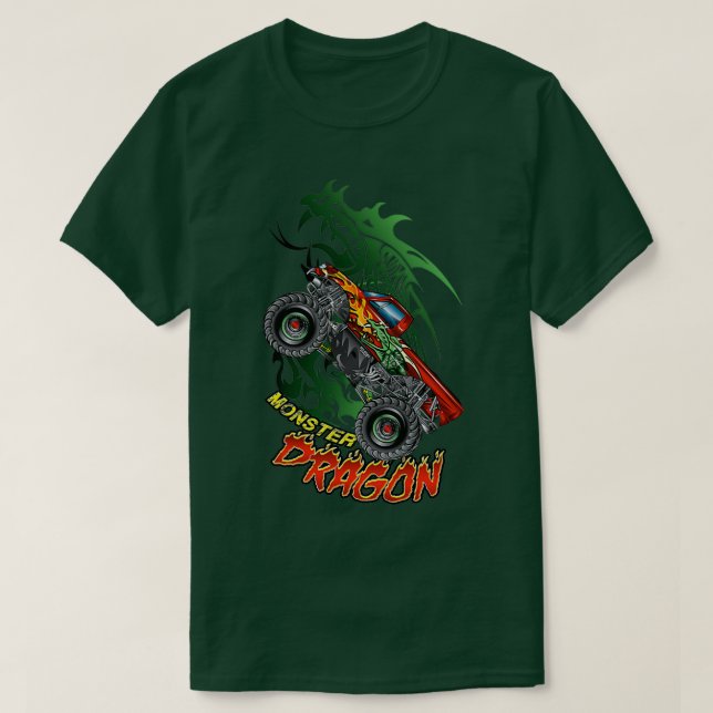 T-shirt Monster Truck Fire Drunt 2 (Design devant)