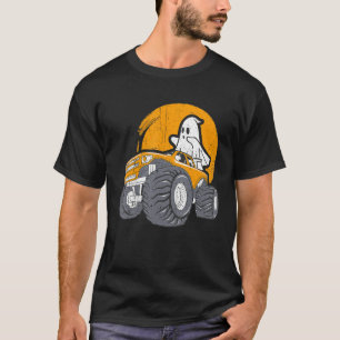 T-shirt Monster Truck Ghost Halloween Citrouille Éffrayant
