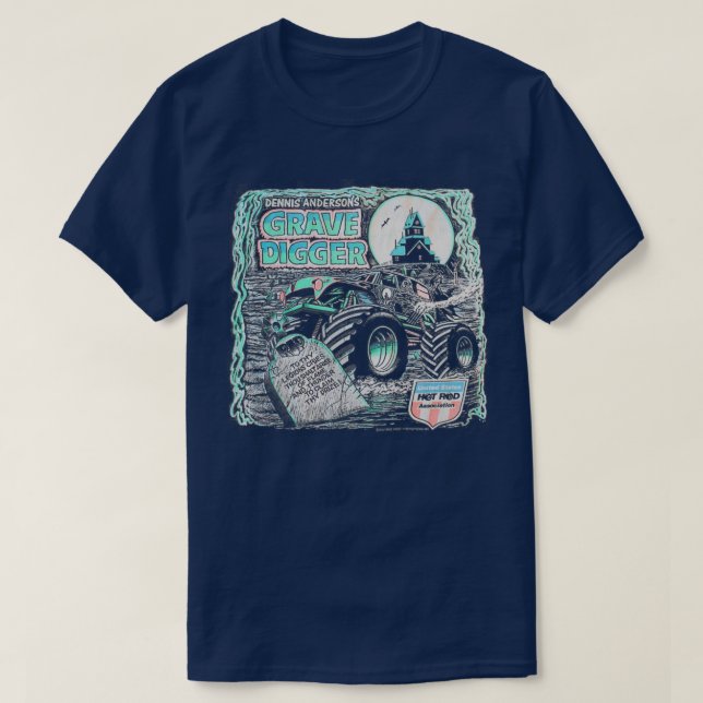 T-shirt Monster Truck Grave Digger Old Design 2 (Design devant)
