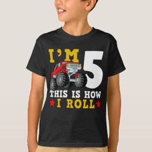 T-shirt Monster Truck IM 5 Voici comment je roule Annivers