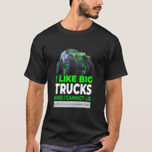 T-shirt Monster Truck J'aime les gros camions pour les en
