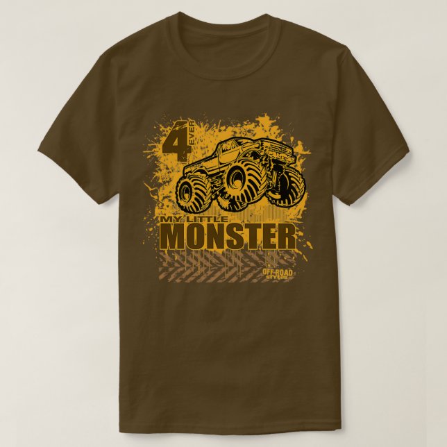 T-shirt Monster Truck Little Kids (Design devant)