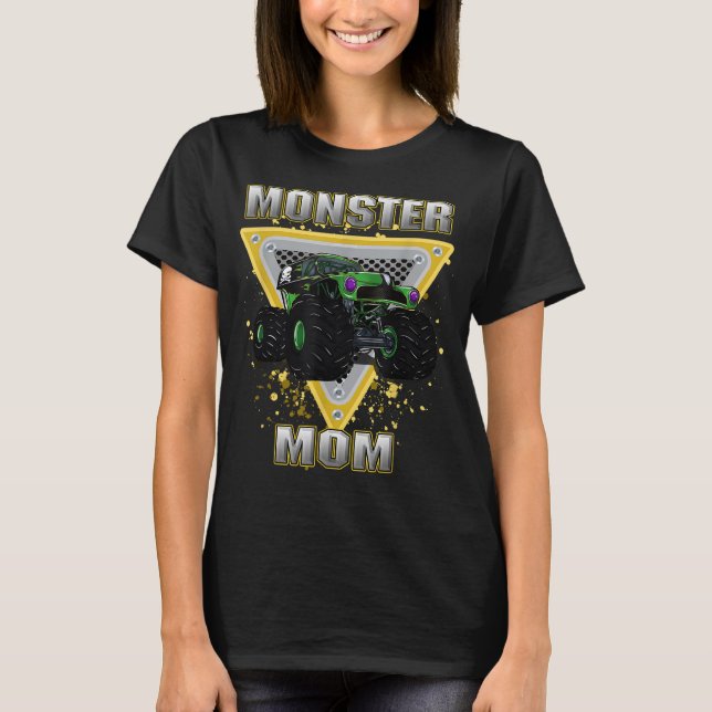 T-shirt Monster Truck Maman (Devant)