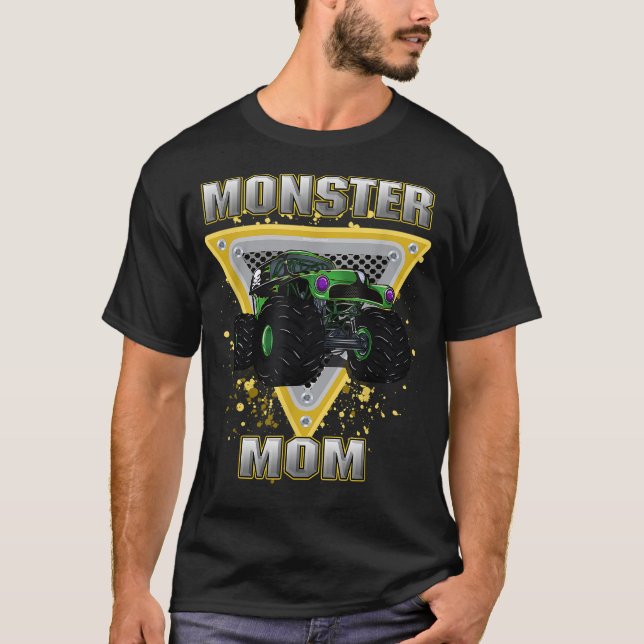 T-shirt Monster Truck Maman (Devant)