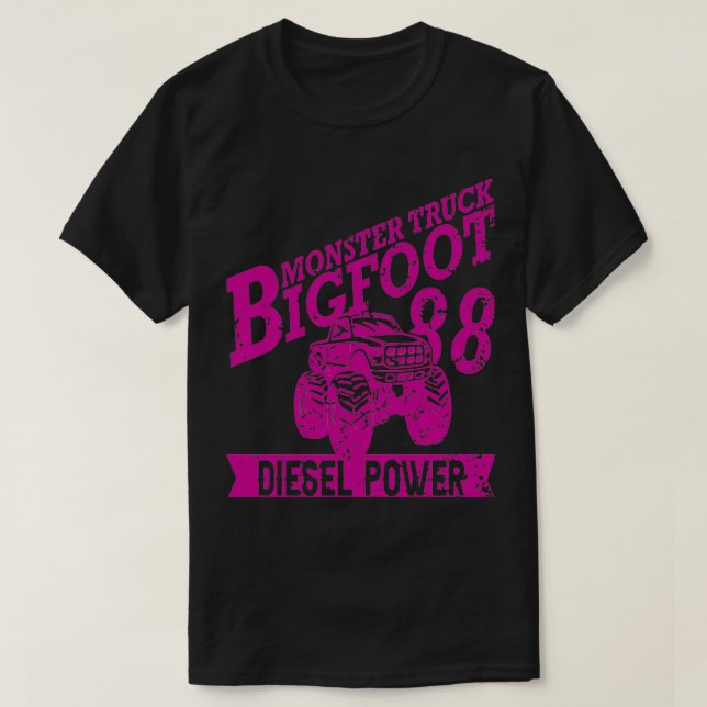 T-shirt Monster Truck Monster Trucks Big Wheel 2 (Design devant)