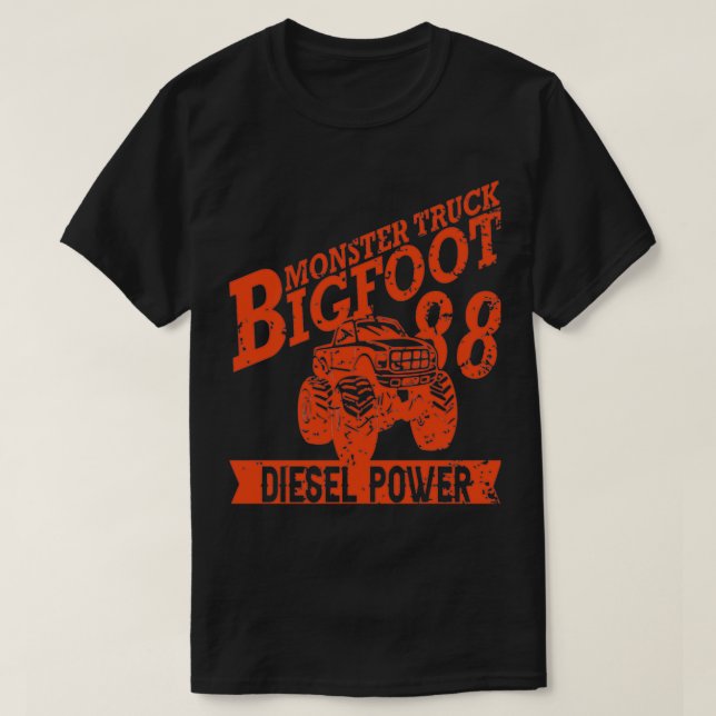 T-shirt Monster Truck Monster Trucks Big Wheel 3 (Design devant)