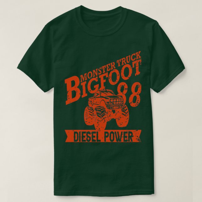 T-shirt Monster Truck Monster Trucks Big Wheel 4 (Design devant)