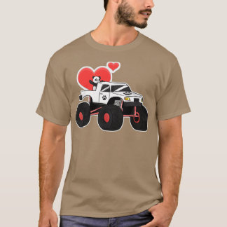 T-shirt Monster Truck Muscle Car Extraordinaire Panda 2
