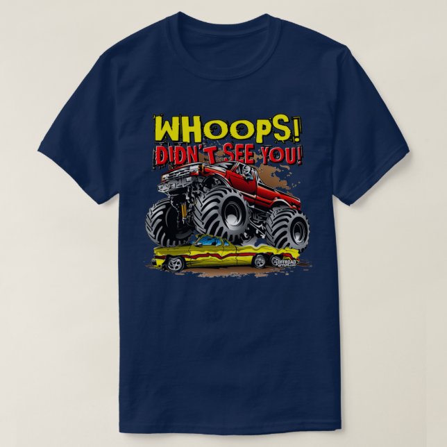 T-shirt Monster Truck Oups Rouge (Design devant)