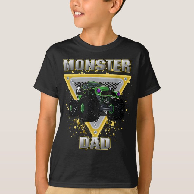 T-shirt Monster Truck Papa (Devant)