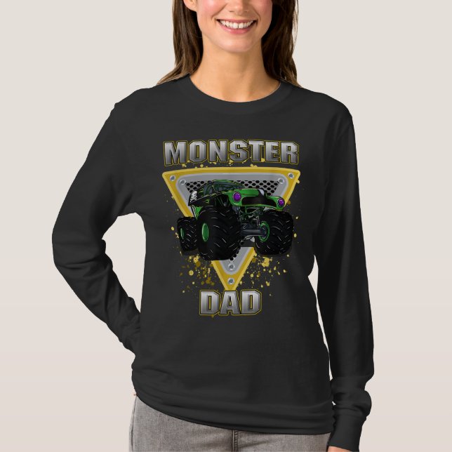 T-shirt Monster Truck Papa (Devant)