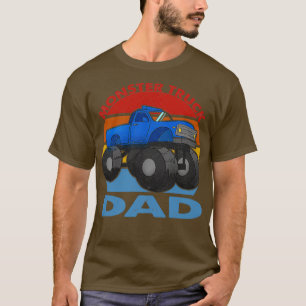 T-shirt Monster Truck Papa 4x4 Mudding Truck Vintage