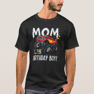 T-shirt Monster Truck Party Maman Of Birthday Boy Mother's