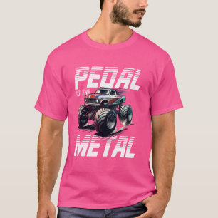 T-shirt Monster Truck Pedal À Metal Off Road Adventur
