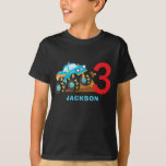 T-shirt Monster Truck Rally Boy Birthday Party<br><div class="desc">Monster Truck Rally Boy Birthday Party Outfit T-shirt</div>