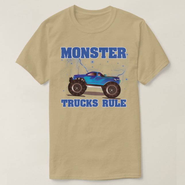 T-shirt Monster truck Rule Birthday Gift Christmas Gift 1 (Design devant)